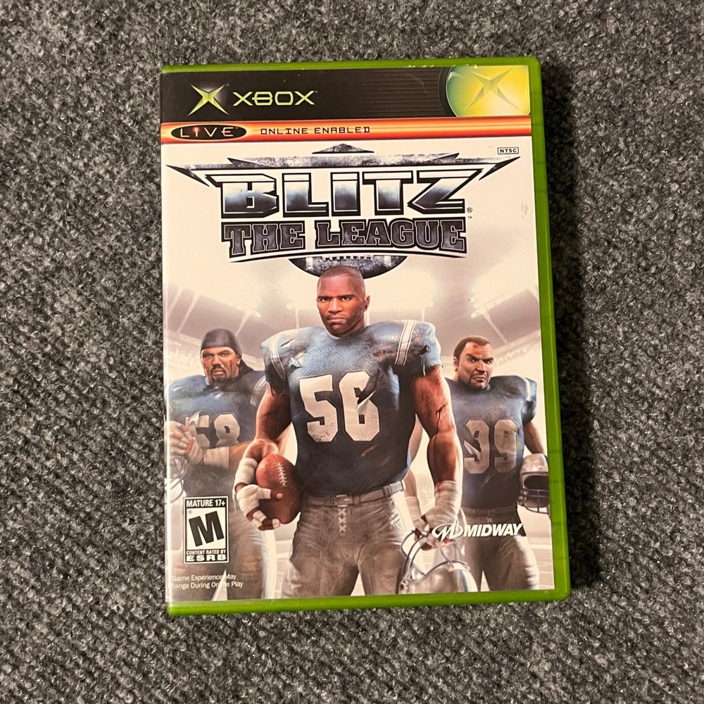 Blitz The League Microsoft Xbox Original Game Complete CIB Midway 2005 NTSC